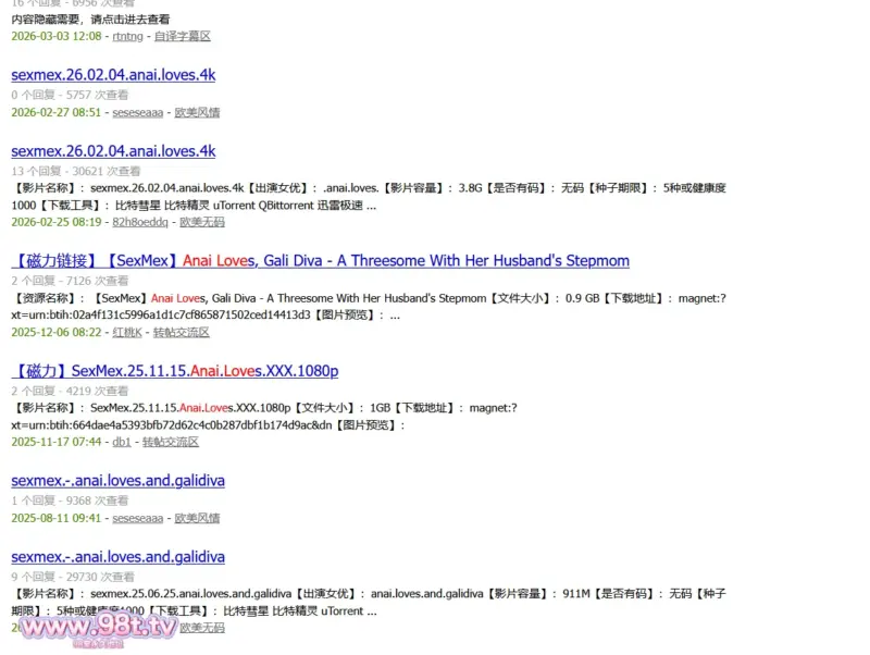 【ED2K丨整理】拉美野性大奶子！哥伦比亚荡妇！Anai Love（Anai Loves）全4K合集【152g/41v/41配额】-98推特-精选每日热门,专注打造高质量合集资源平台