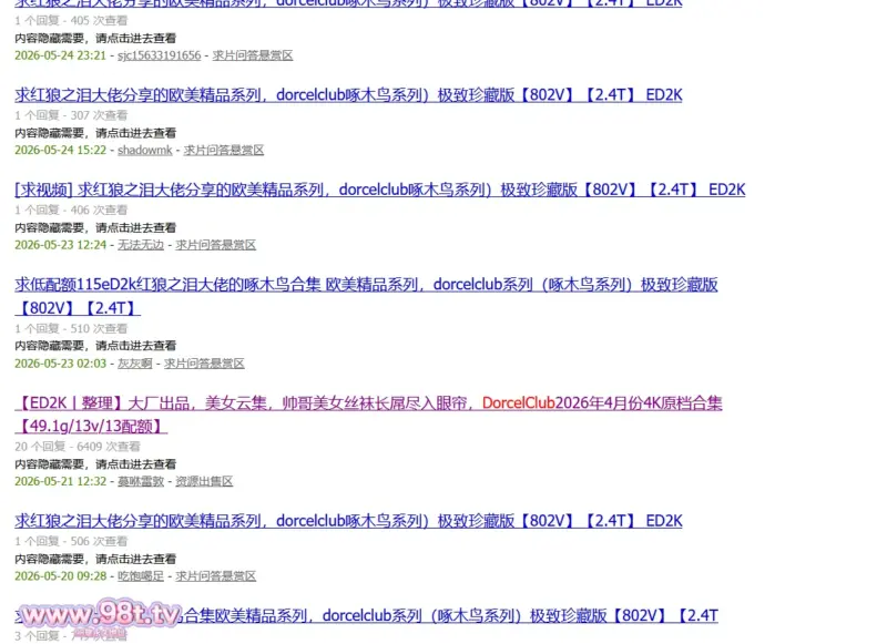 【ED2K丨整理】大厂出品，美女云集，帅哥美女丝袜长屌尽入眼帘，DorcelClub2026年5-6月份4K原档合集【76.8g/25v/25配额】-98推特-精选每日热门,专注打造高质量合集资源平台