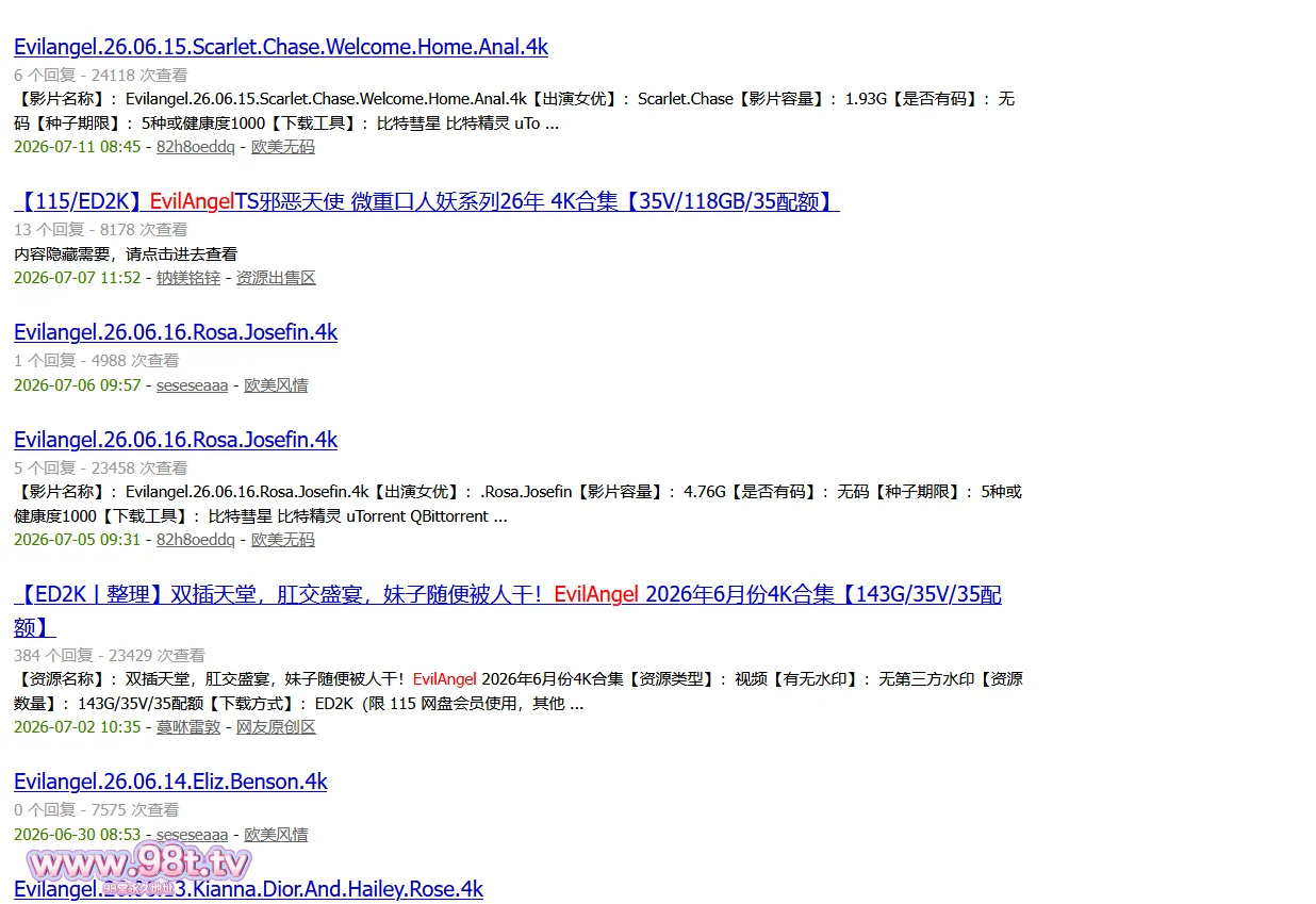 图片[2]-【ED2K丨整理】 双插天堂，肛交盛宴，妹子随便被人干！EvilAngel 2026年7月份4K合集【127g/37v/37配额】-98推特-精选每日热门,专注打造高质量合集资源平台