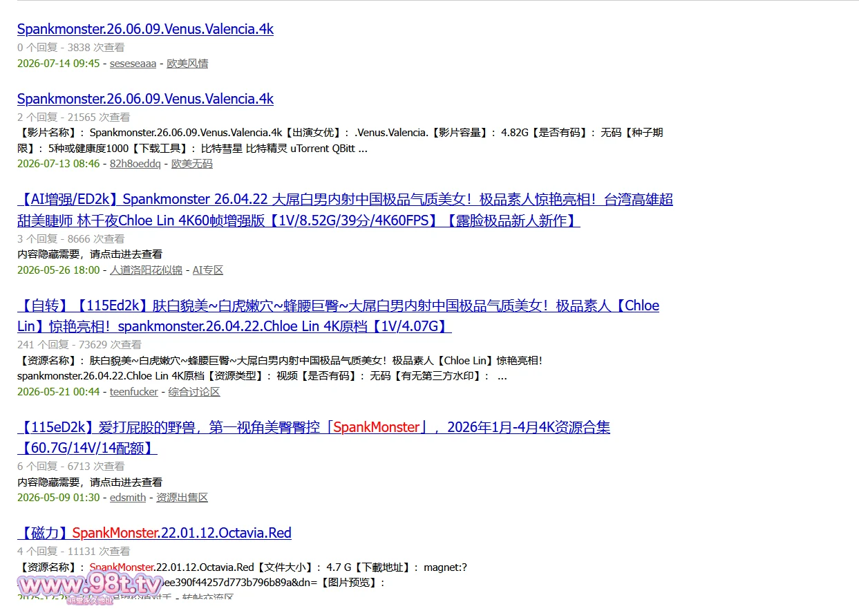 图片[1]-【ED2K丨整理】第一视角操美臀，个个都是嫩妹子!SpankMonster 2026年5-7月份4K合集【48.5g/11v/11配额】-98推特-精选每日热门,专注打造高质量合集资源平台
